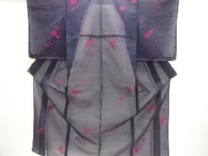 未使用品　紗菊模様織り出し着物